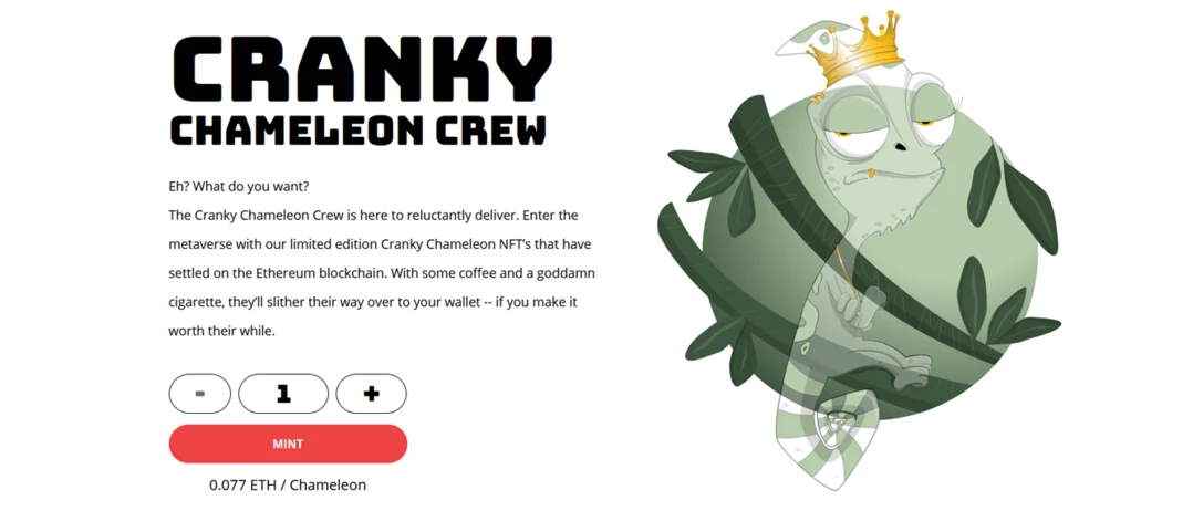 Cranky Chameleon Crew - NFT Collection